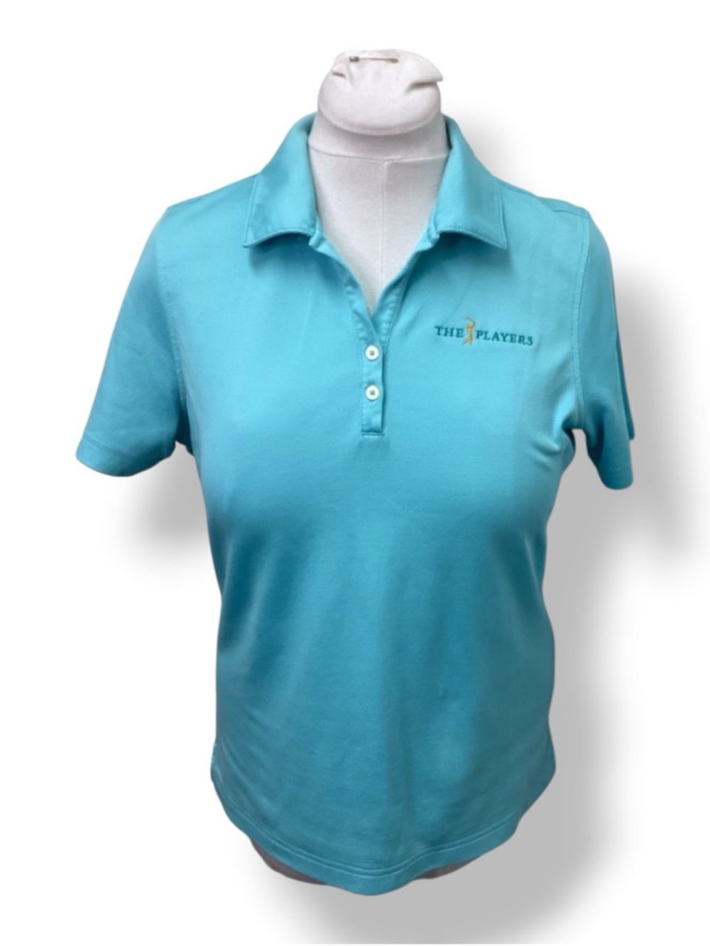 Oxford Golf Women’s Earth Tech Super Dry “The Players” Golf Polo Shirt, sz L